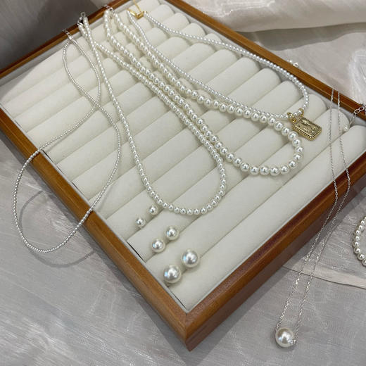 直发 施华洛珍珠系列  进口奥地利施家珍珠+925银 商品图3