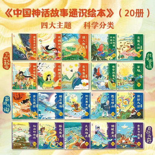 《中国神话故事通识绘本》全20册 | 冰心儿童文学奖名家出品， 商品图5