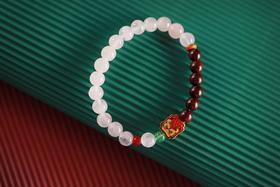 XYZT0526°紫檀水晶手链手串