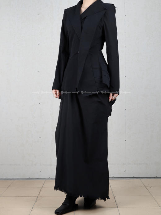 YEHUAFAN｜立体剪裁修身收腰衬衫外套 商品图2