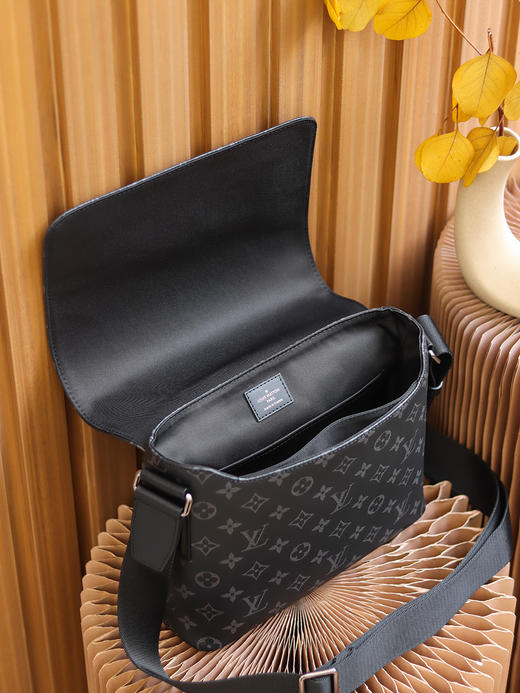 驴家M44000  单肩包 男款 黑花 商品图4