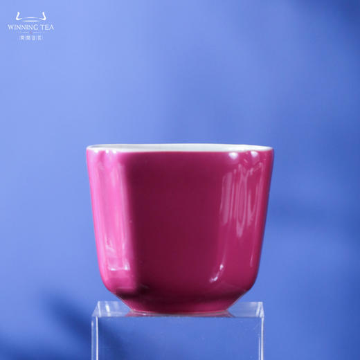 问鼎汝瓷鼎峰系列辛丑胭脂红高四喜杯 商品图0