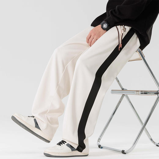 【新款DSL】大依优型大码男装直筒休闲运动裤加肥加大男裤潮流韩版卫裤 商品图0