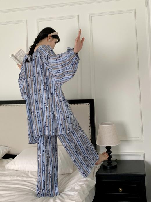 【E选好物】睡衣多巴胺春夏秋季复古风大码多色家居休闲服装可外穿女装-E24082801（下单后5-7天发货） 商品图10