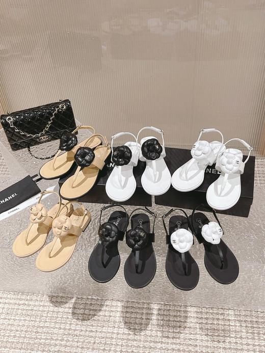 香奶奶家~山茶花拖鞋新款夹脚拖鞋 商品图0