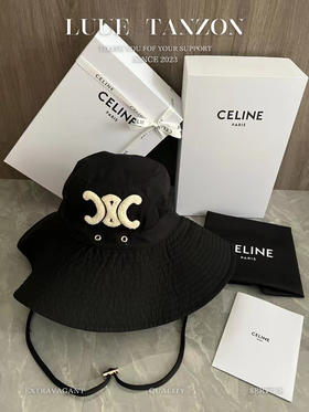 凯旋门 刺绣 大檐帽渔夫帽