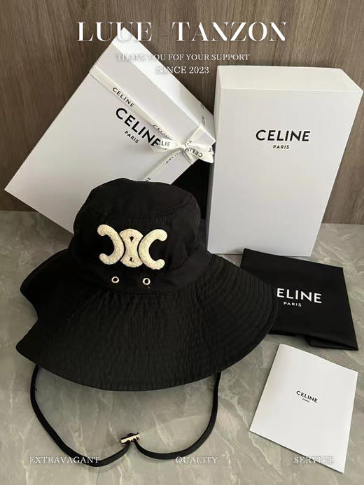 凯旋门 刺绣 大檐帽渔夫帽 商品图0