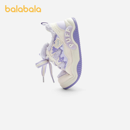 巴拉巴拉童鞋儿童板鞋女童毛绒鞋子秋冬新款休闲鞋甜美蝴蝶结 商品图2