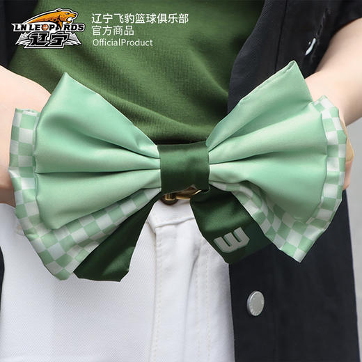 【官方正版】辽宁飞豹男篮丨辽篮白绿蝴蝶结印号发卡女生头饰郭艾伦 商品图2