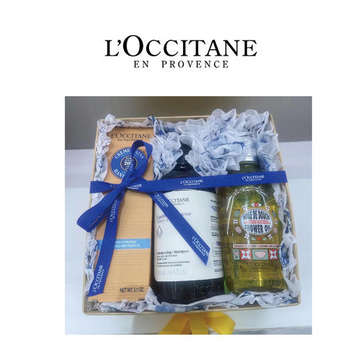 【1F】欧舒丹草本香菁纯平衡洗发露 500ml欧舒丹乳木果经典润手霜（干性手部肌肤适用）150ml  欧舒丹甜扁桃味沐浴油 250ml 商品图0