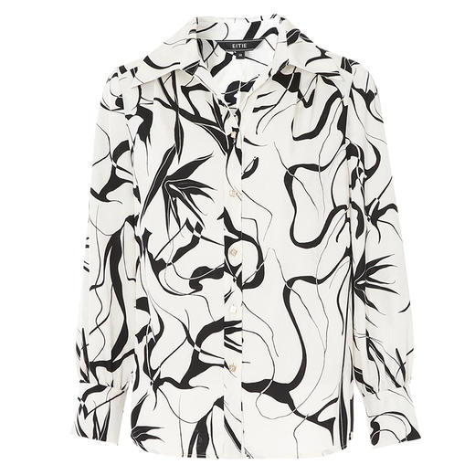 EITIE爱特爱秋季新款通勤显瘦百搭短上衣衬衣7509210 商品图6