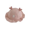 【韩版卡通婴儿盆帽，保暖又时尚】小兔爱心婴幼儿帽子 新款秋冬宝宝可爱小兔渔夫帽 韩版卡通婴儿盆帽 萌趣十足 柔软舒适面料 温暖呵护宝宝娇嫩的头部肌肤-QQ 商品缩略图4