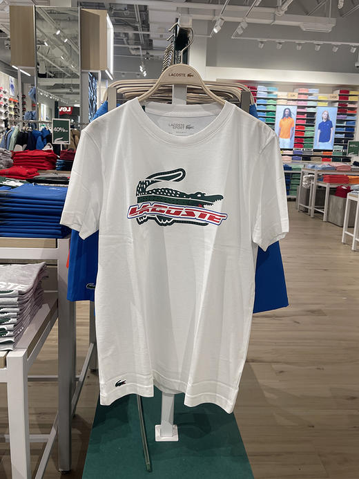 Lacoste/法国鳄鱼 男士夏季圆领刺绣标运动速干透气短袖T恤TH5156 商品图2