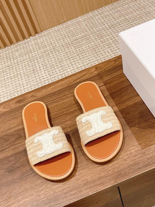 凯旋门 2023夏新款爆款英伦风平底凉鞋拖鞋 商品图1