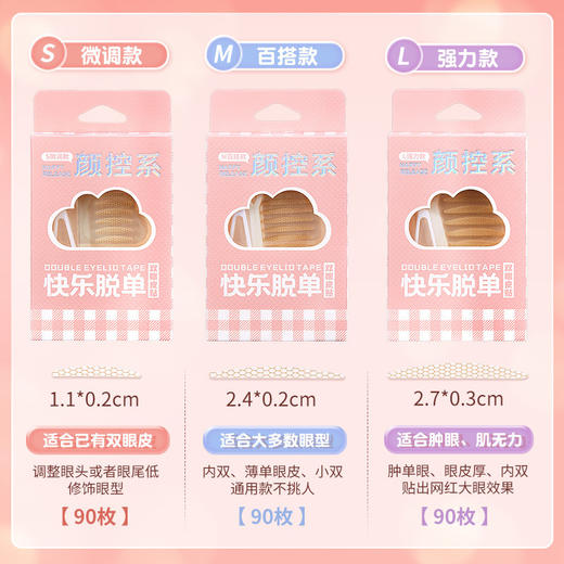 【带你隐形脱单！贴出大双眼皮】隐形蕾丝双眼皮贴 自然无痕持久定型大眼美目贴内双单眼皮，化不化妆都隐形 近看也不会尴尬。ry 商品图3