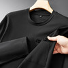 【新款DPF】大依优型大码长袖T恤圆领休闲加肥加大上衣男士胖子体恤打底 商品缩略图4