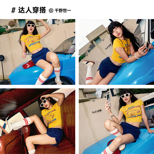 马登华夫格短裤跑步健身休闲裤显瘦阔腿裤宽松抽绳热裤运动裤夏女 商品图3