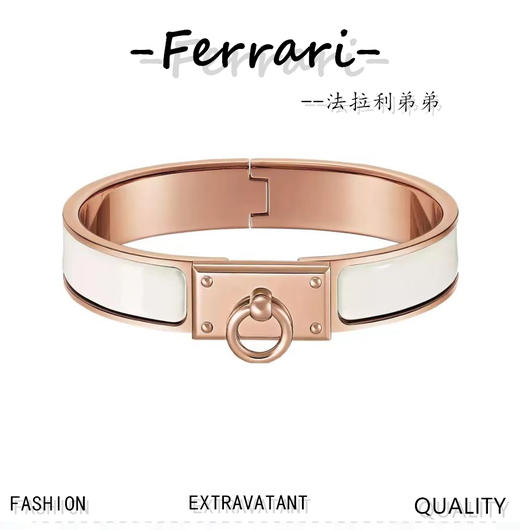 Herm*s Clic Anneau 珐琅手镯 多色可选 商品图0