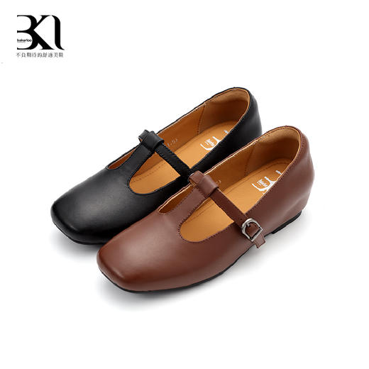 BAKERLOO T型带内增高皮鞋 商品图5