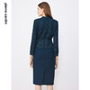 皮尔卡丹女装连衣裙拼接淑女显瘦通勤假两件连衣裙P3318E3828G0 商品缩略图2
