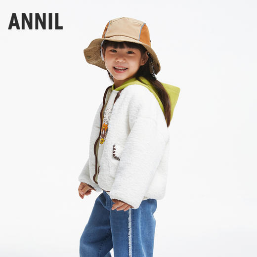 女童甜美暖绒外套安奈儿童装实体店同款XG435549 商品图1