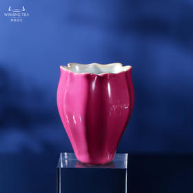 问鼎汝瓷鼎峰系列辛丑胭脂红佛手杯