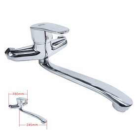 龙头/KL1-13/入墙混合/全铜镀铬/单把/加长下出水