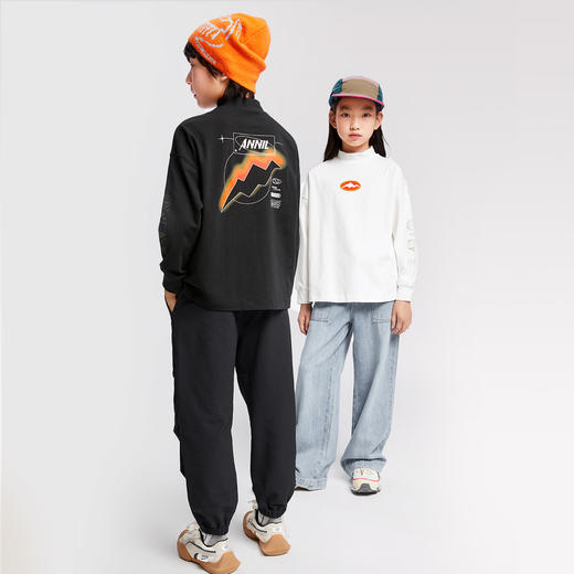 男童女童中领长袖针织衫秋季新款安奈儿童装EM431533 商品图3