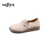 Safiya/索菲娅2024秋 英伦风真皮套脚百搭圆头休闲低跟平底小皮鞋 SF43112107 商品缩略图8