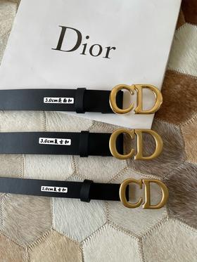 D家  男款 2.0cm/3.0cm 腰带 双面原版牛皮 配CD标志性扣头 （复古扣，亮面扣）