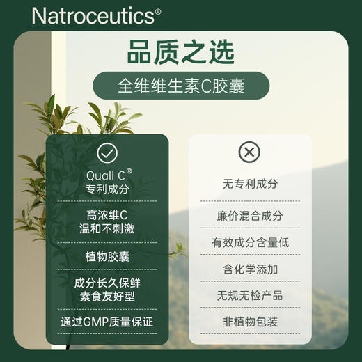 Natroceutics纳苏可 南非维他命C胶囊60粒 焕白肌肤 强健体格 商品图3