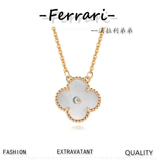 梵家限定圣诞蓝陶瓷项链 商品图0