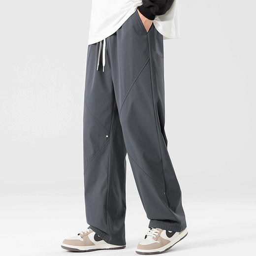 【新款DSL】大依优型大码男装直筒休闲运动裤加肥加大男裤潮流韩版卫裤 商品图0