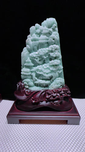 620307翡翠摆件【高山流水】超值价2980