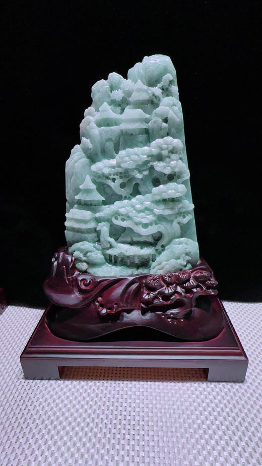 620307翡翠摆件【高山流水】超值价2980 商品图0