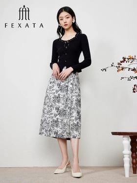 3楼FEXATA服饰(新百购) 时髦中式提花马面裙