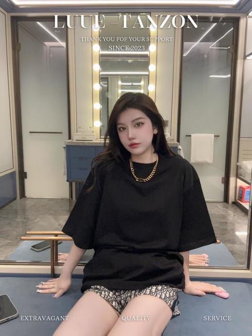 B家 23ss巴黎BB经典锁扣烫钻短袖T恤男女同款（Y*BG） 商品图3