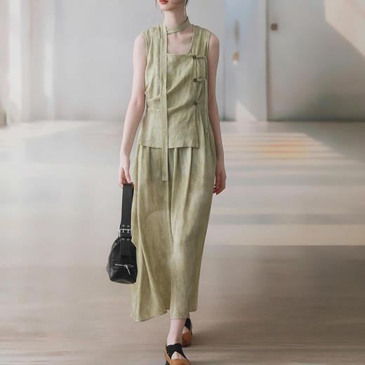 裁缝学苑AQ347假两件新中式设计感背心连衣裙纸样女装裙子服装打板 商品图1