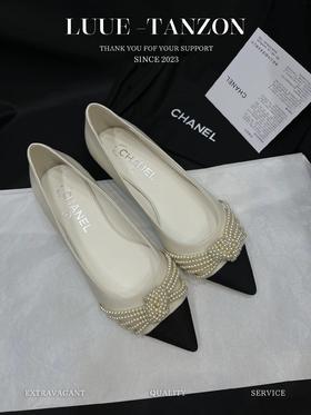 【定制版本】香奶奶*23c珍珠后空尖头凉鞋