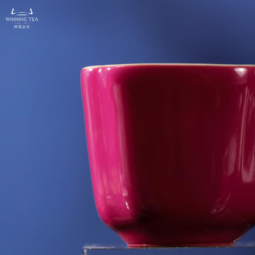 问鼎汝瓷鼎峰系列辛丑胭脂红高四喜杯 商品图3
