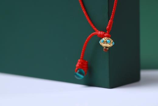 XYZT0490°莲素·紫檀莲花红手绳 商品图5