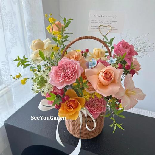 【藤编】T01小直圆仿藤花篮 商品图9