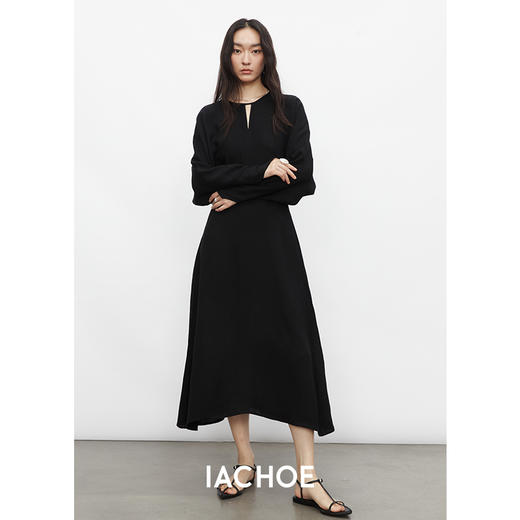 棉仓3531516006蝙蝠袖连衣裙鼎级进口三醋酸 夏季新款长裙 商品图3