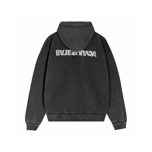 BALENCI*GA 巴黎**家  经典款做旧开衫卫衣（Y*BG） 商品图1