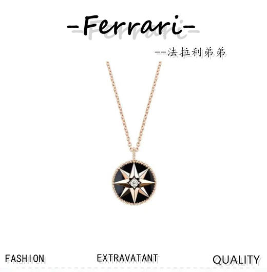 D家  精美天然宝石罗盘项链 商品图0