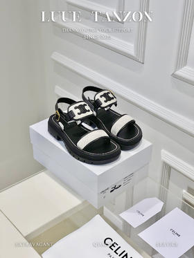 凯旋门 复古罗马凉鞋