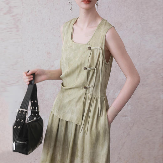 裁缝学苑AQ347假两件新中式设计感背心连衣裙纸样女装裙子服装打板 商品图4