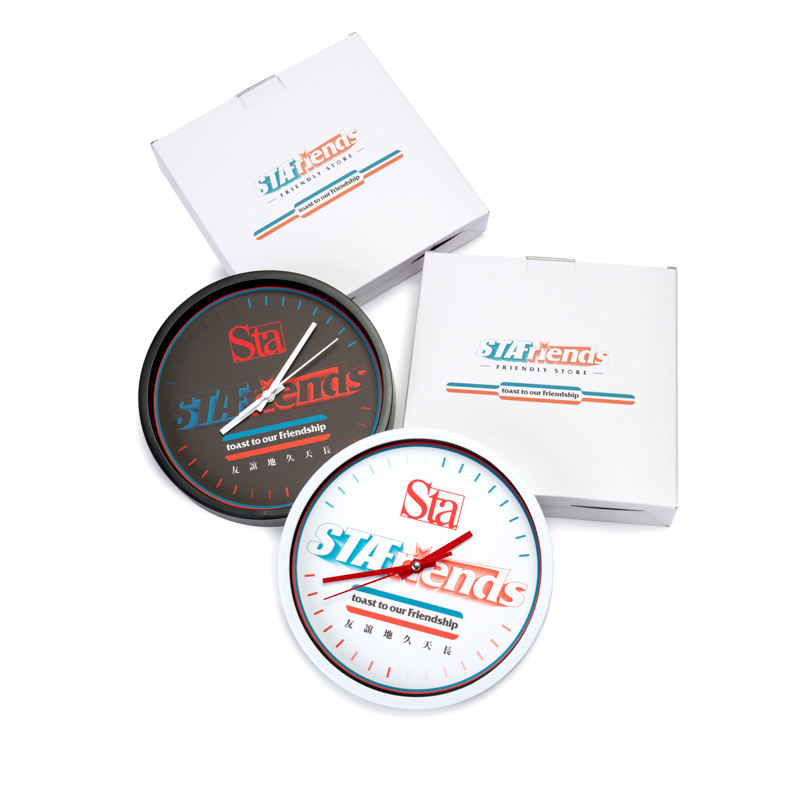 STA2024生活周边STAFRIENDS墙挂装饰石英钟表