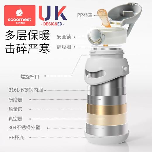 科巢儿童吸管保温杯学生水杯幼儿园吸管杯外出上学专用水壶奶瓶 商品图2
