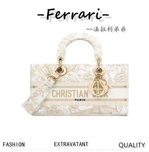 D家  通横版戴妃 图案刺绣  手提包 单肩包D家 商品图0